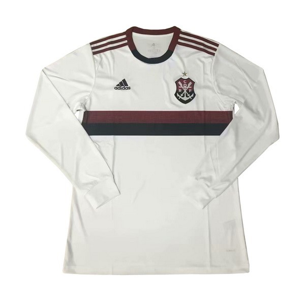 Camiseta Flamengo 2ª Kit ML 2019 2020 Blanco
